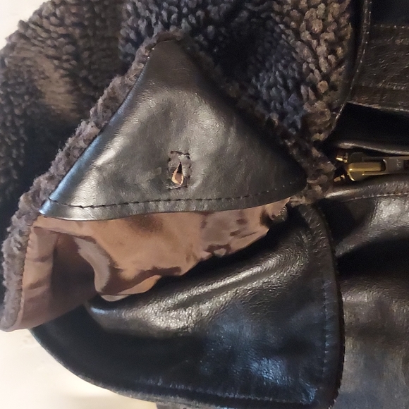 Men's Asos Bomber Leather Jacket - Picture 9 of 15